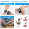 Blood Pressure Monitor Wrist Digital High Blood Pressure Cuff Heartbeat Tester with 60 Reading Memory